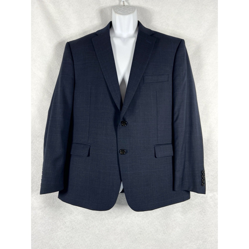 Laure‎ Ralph Lauren Blazer Mens 44S Blue Sport Coat Plaid Corpcore Professional